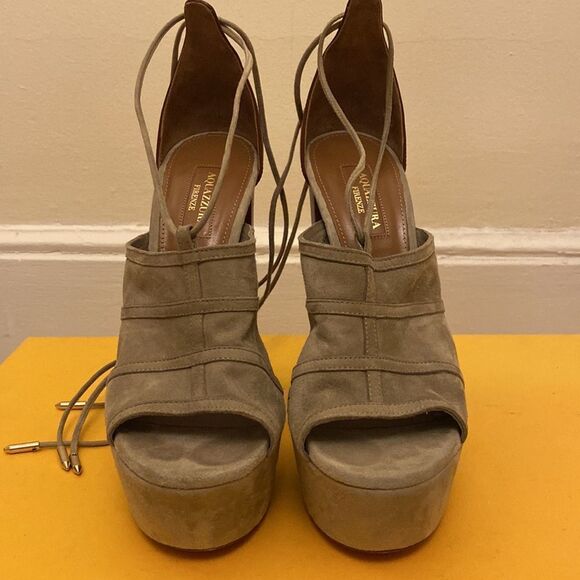 Aquazurra Firenze platform sandals. Size 37. - Picture 2 of 6